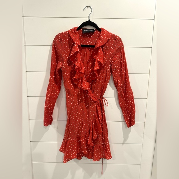Realisation red star Alexandria mini wrap dress - Picture 5 of 9